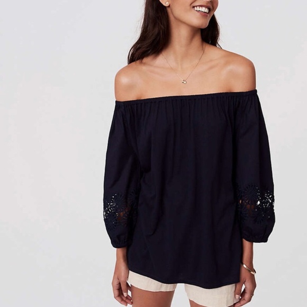 LOFT Off The Shoulder Blouse NWOT
